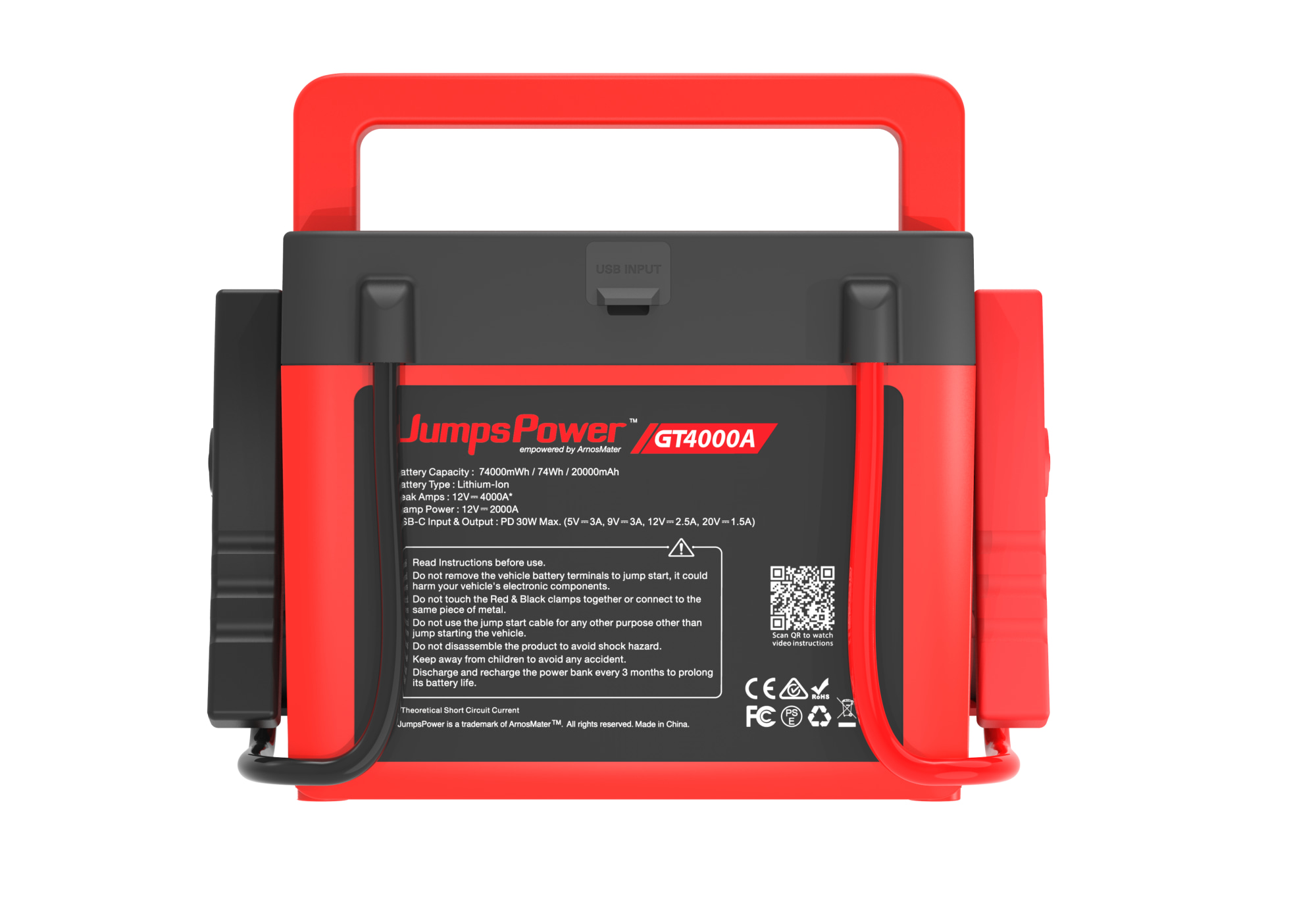 Jumpspower Gt4000 12V Apukäynnistin - Akut ja Akkulaturit - 4897035892733 - 3