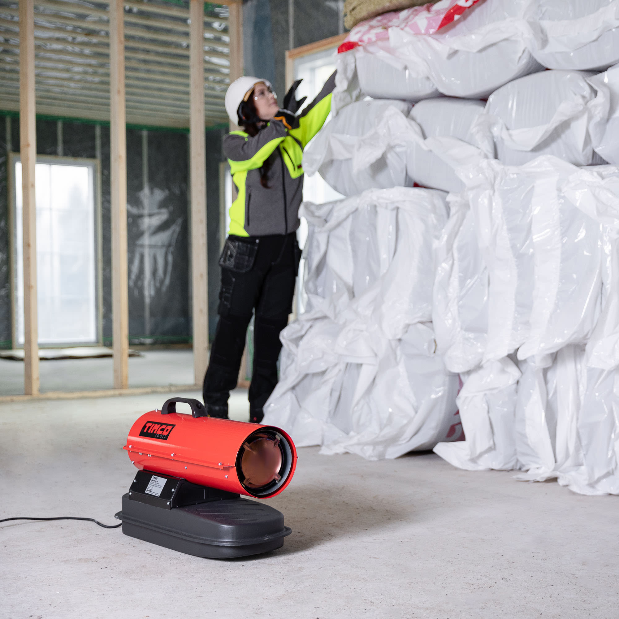 Timco 10 kW Värmefläkt - Bränsledrivna värmare - 6438014227139 - 5