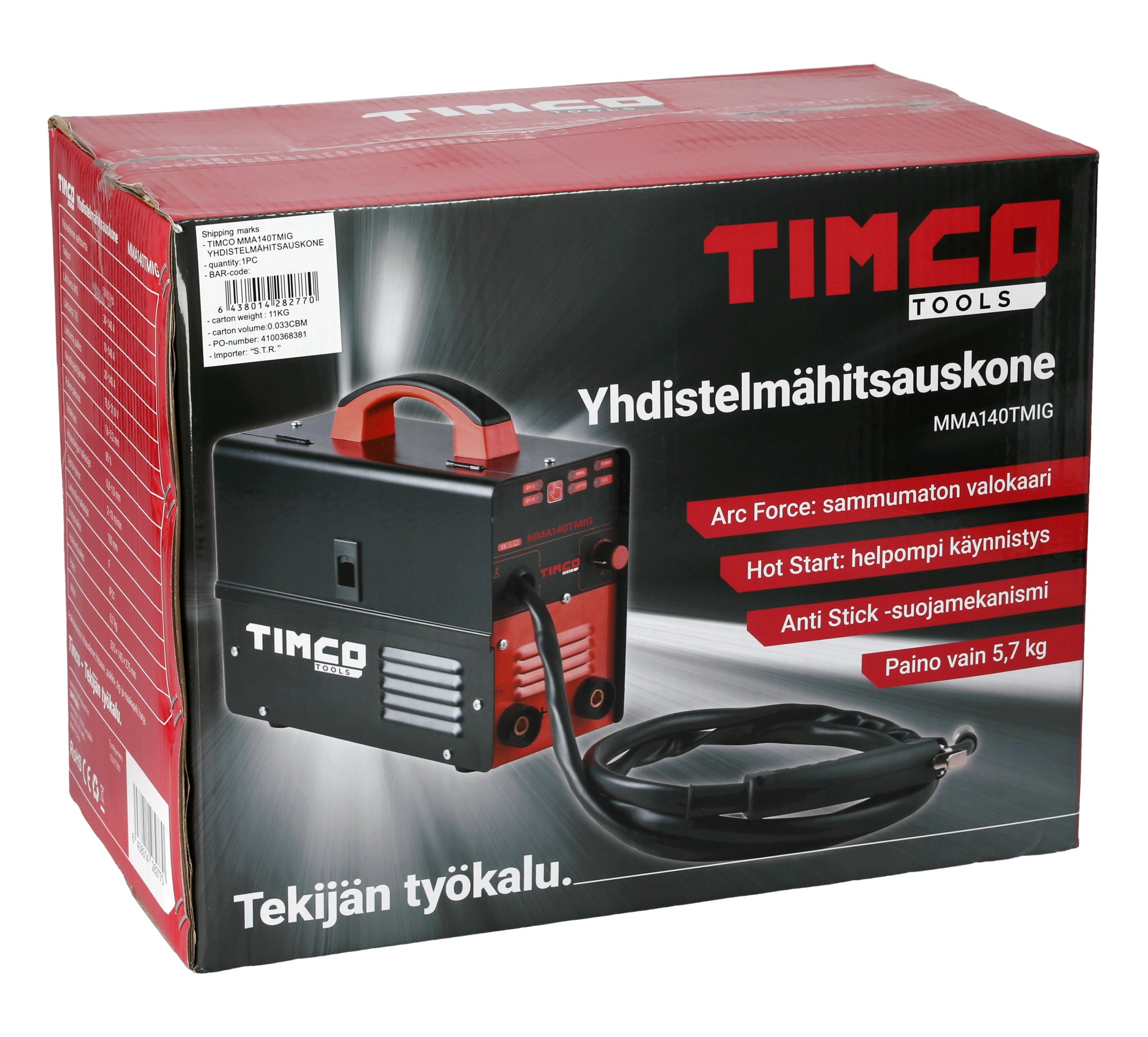 Timco Mma140Tmig Yhdistelmähitsauskone - Hitsauskoneet ja Hitsaustarvikkeet - 6438014282770 - 5