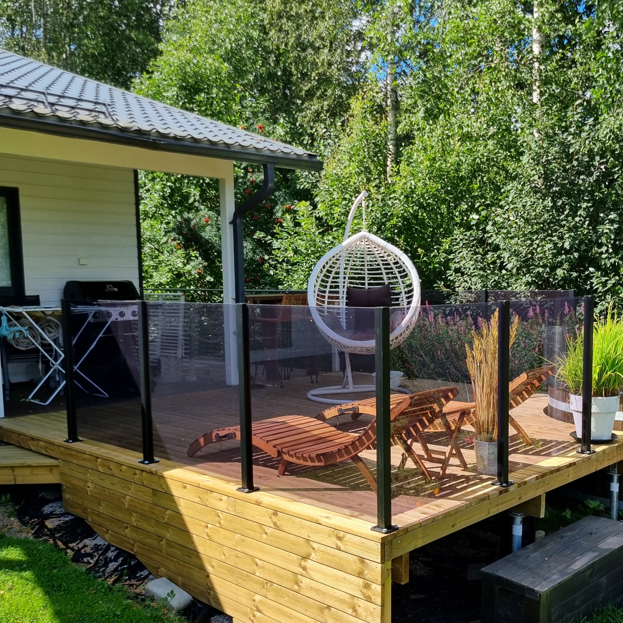 Green Land Patio Grå Glaselement - Staketelement och Staketbrädor - 6438014305899 - 5