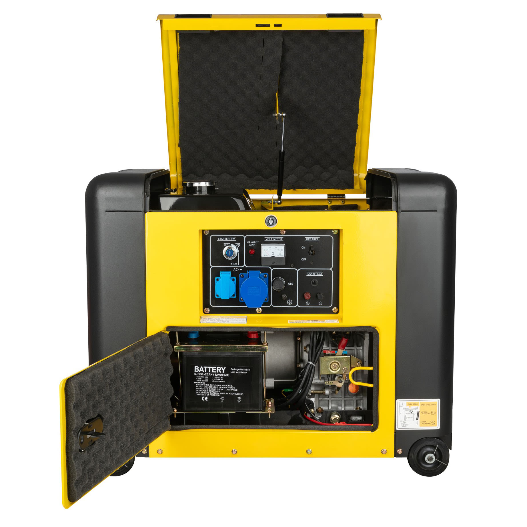 Sinemaster 7500W 230V Diesel Elverk - Aggregat - 6438014342603 - 3