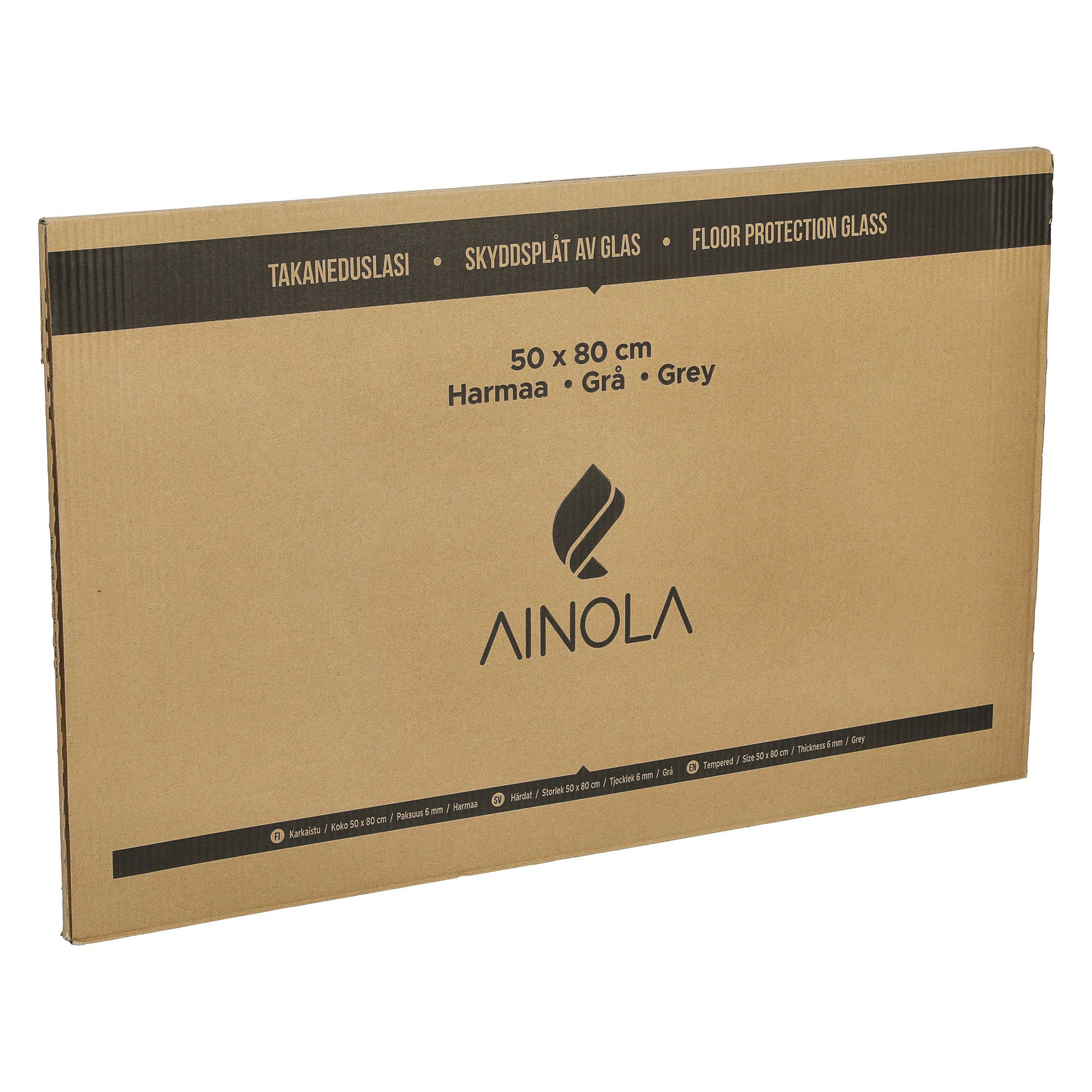 Ainola Klar 50x80cm Gnistglas - Skyddsplåt -och glas för brännugnar - 6438014350554 - 3