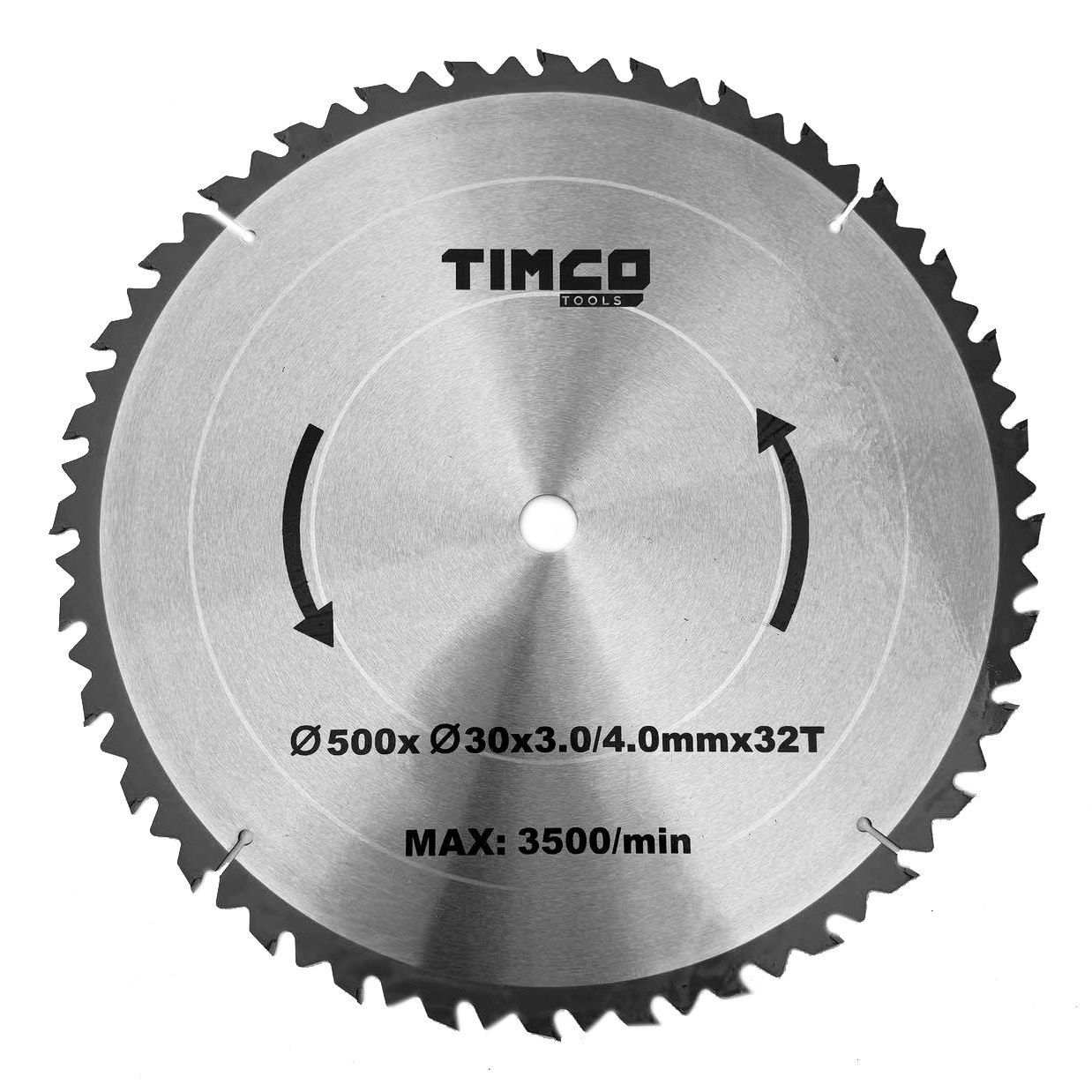Timco 500X30 32T Vedklyvningssågblad - Cirkelsågklingor - 6438014368122 - 1