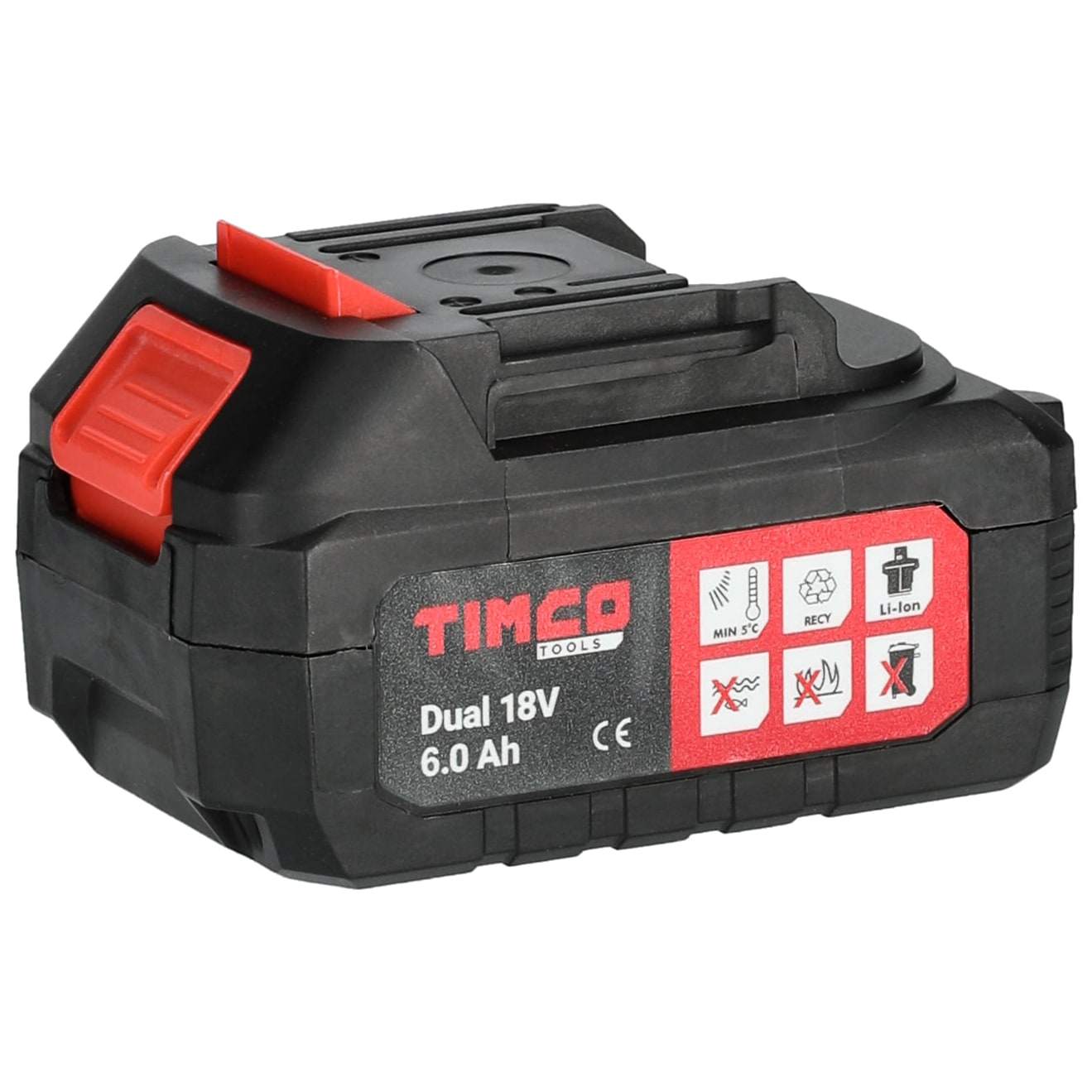 Timco Dual 18V 6Ah Akku - Akut ja Akkulaturit - 6438014372457 - 1