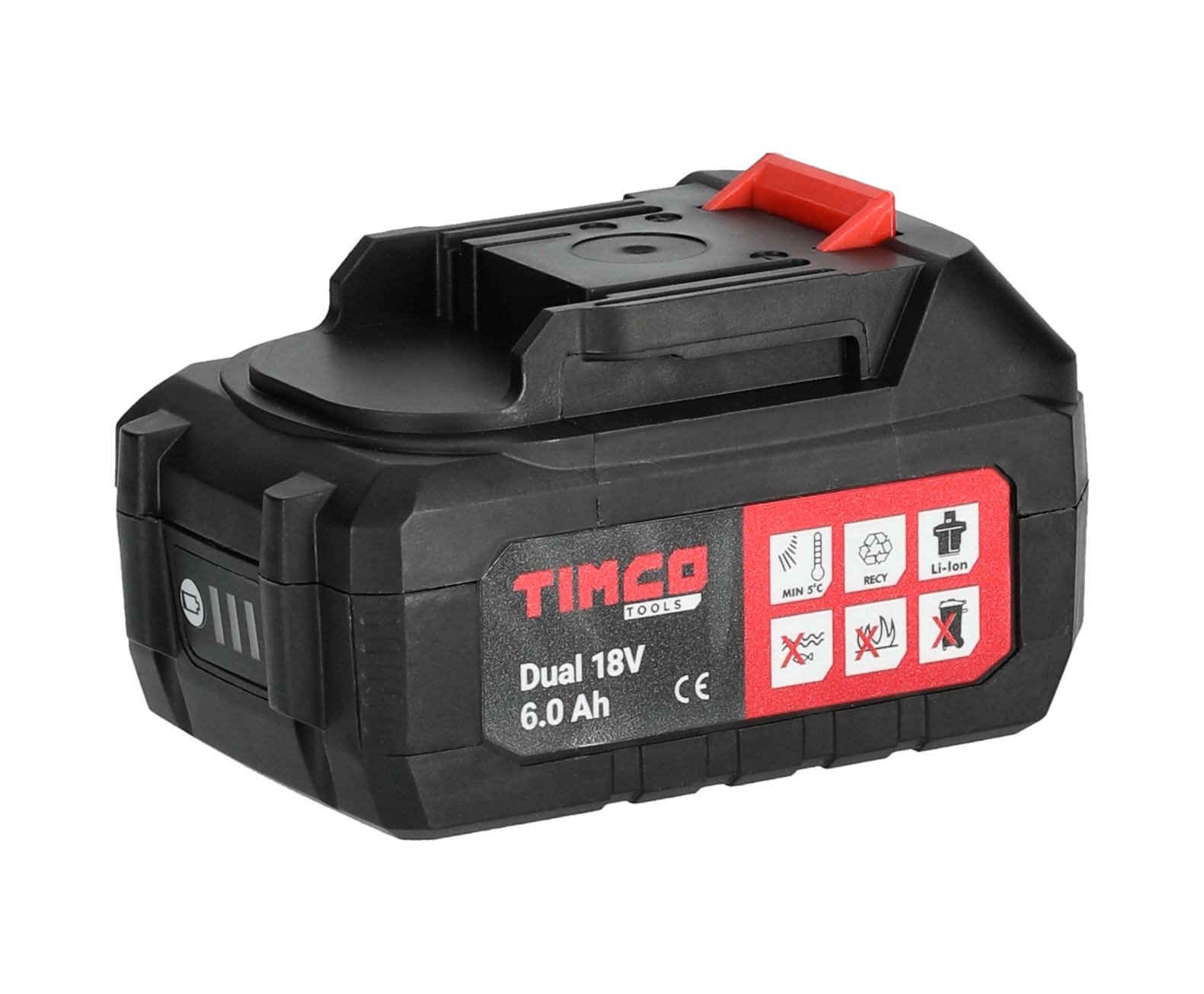 Timco Dual 18V 6Ah Akku - Akut ja Akkulaturit - 6438014372457 - 2