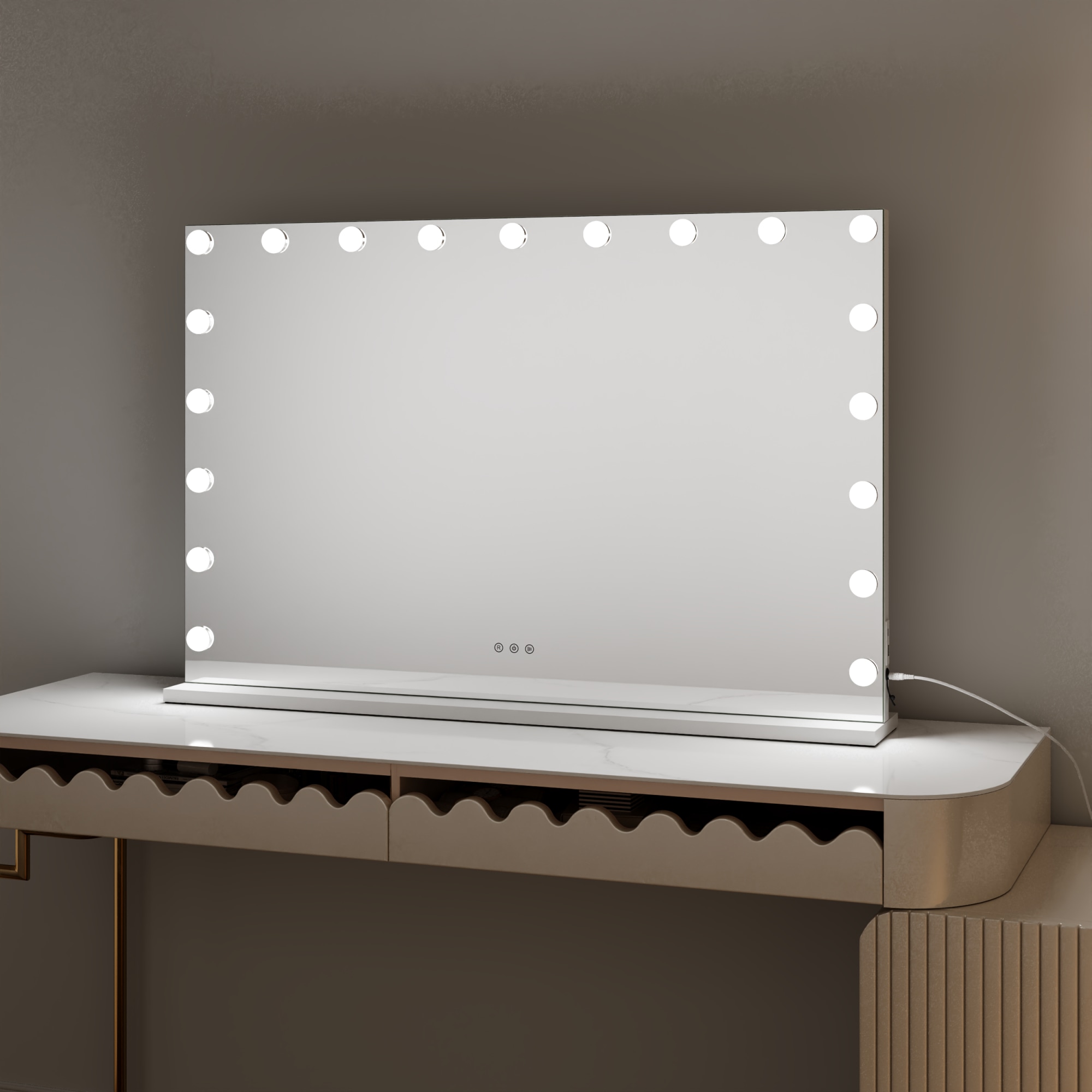 Lumio Lights Hollywood 100X65cm - Badrumsspeglar - 6438014427942 - 4