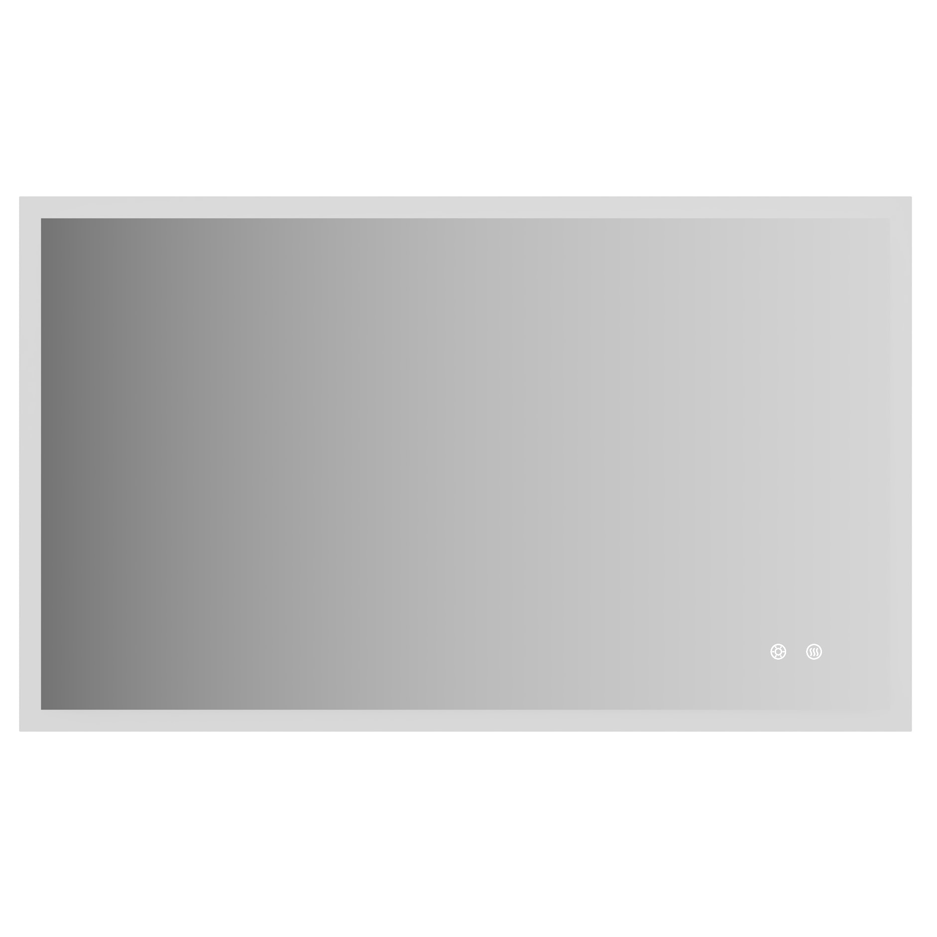 Innosanit 60x100 Valopeili Huurteenesto - Kylpyhuoneen Peilit - 6438014428000 - 1