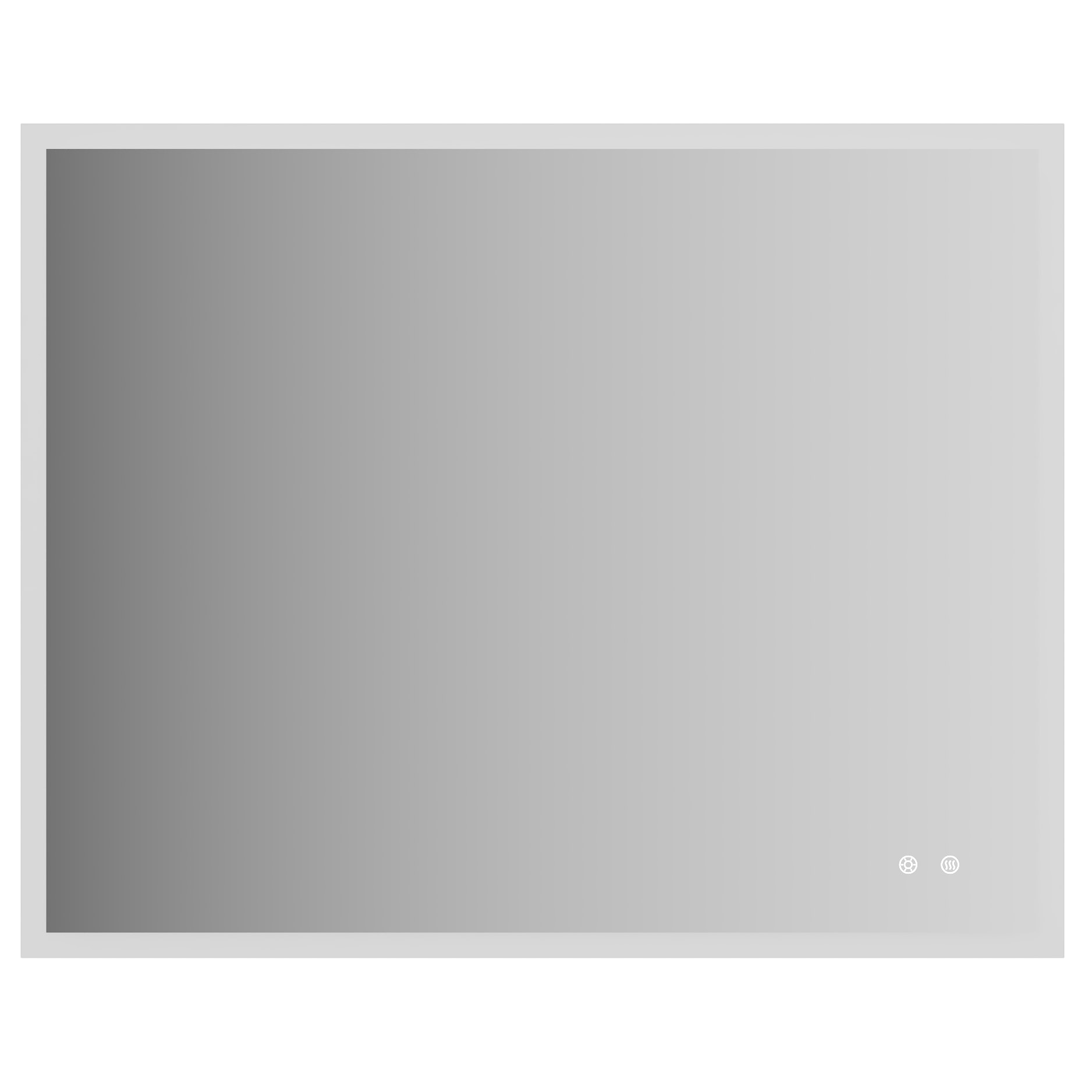 Innosanit 80x100 Valopeili Huurteenesto - Kylpyhuoneen Peilit - 6438014428017 - 1