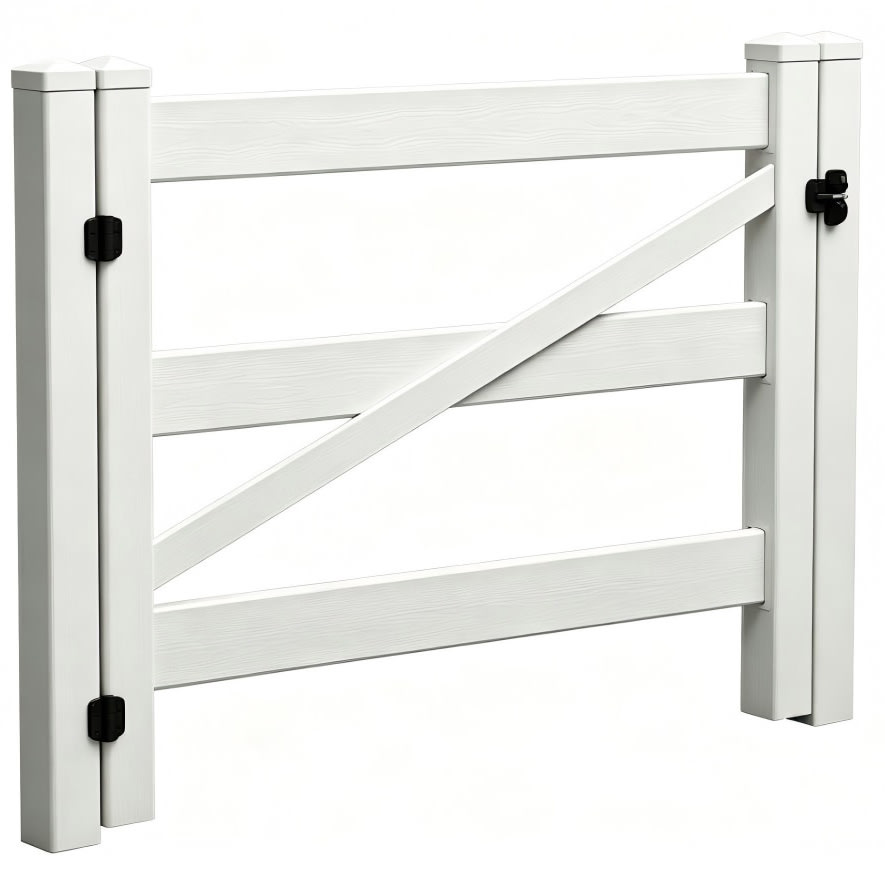 Ranch Hästhage 1-Bladig Port - Stängselstolpar och pelare - 6438014430652 - 1