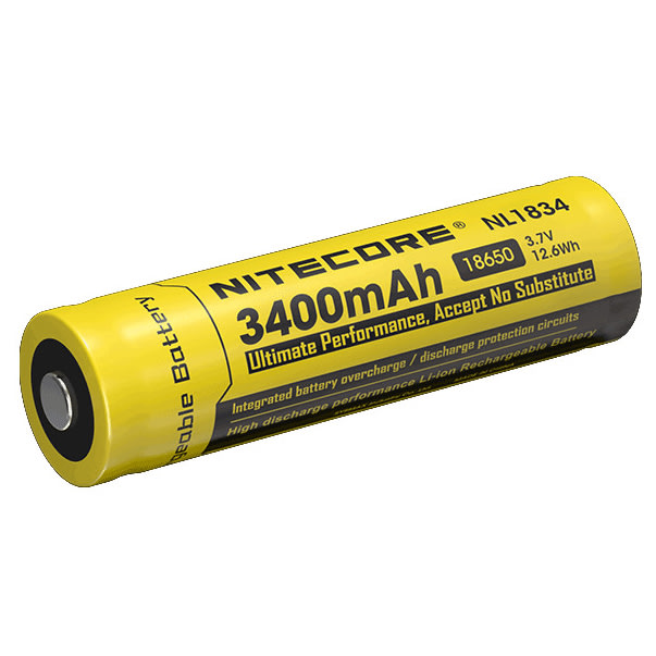 Nitecore Nl1834 18650 3400Mah Akkuparist - Taskulamput ja Otsalamput - 6952506491506 - 1