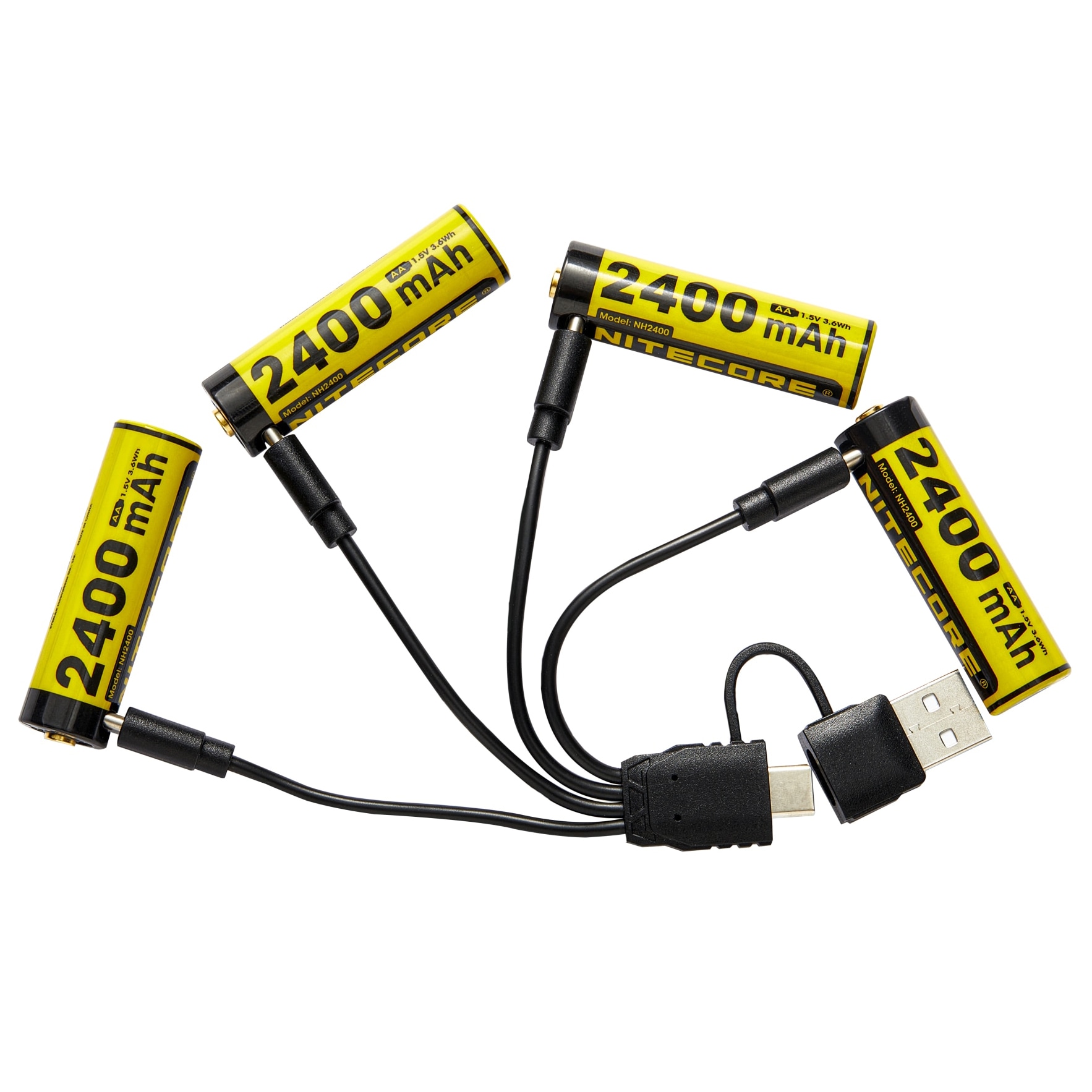 Nitecore Nh2400 Usbc 1.5V 4Pa Akku - Taskulamput ja Otsalamput - 6952506497058 - 1