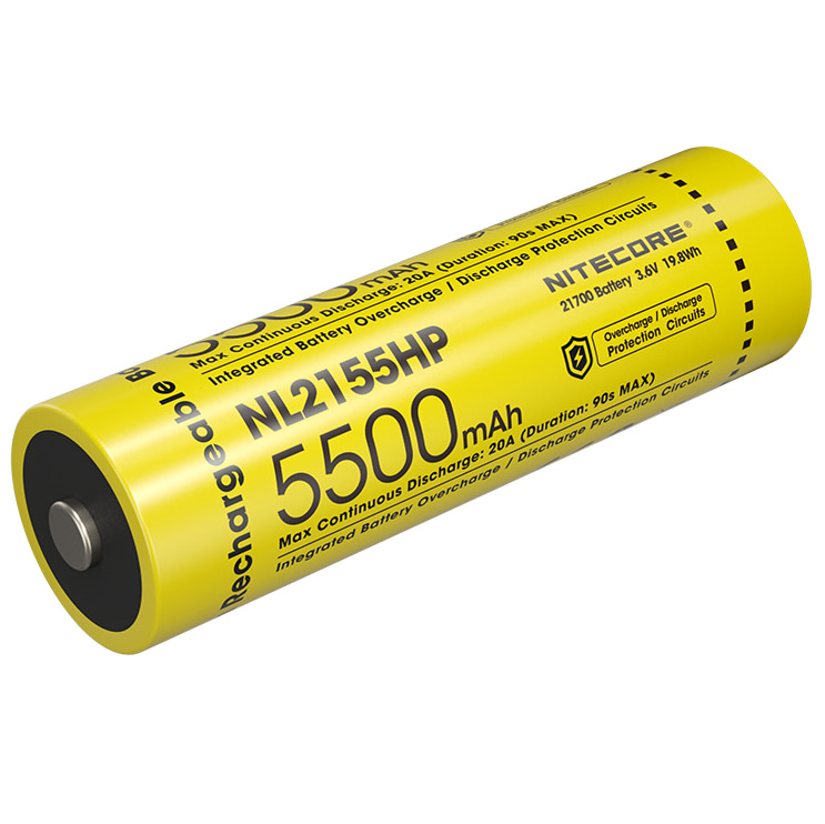 Nitecore Nl2155Hp 5500Mah 20A Akku - Taskulamput ja Otsalamput - 6952506498208 - 1
