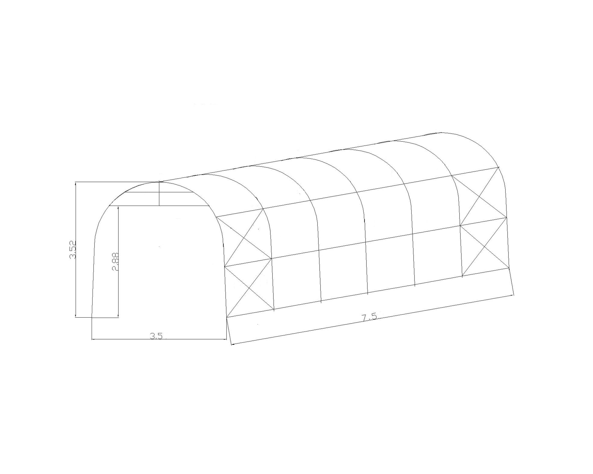 Timco 3,5X7,5X3,5M 500G Caravantält - Tältgarage och Tälthallar - 6438014435220 - 2
