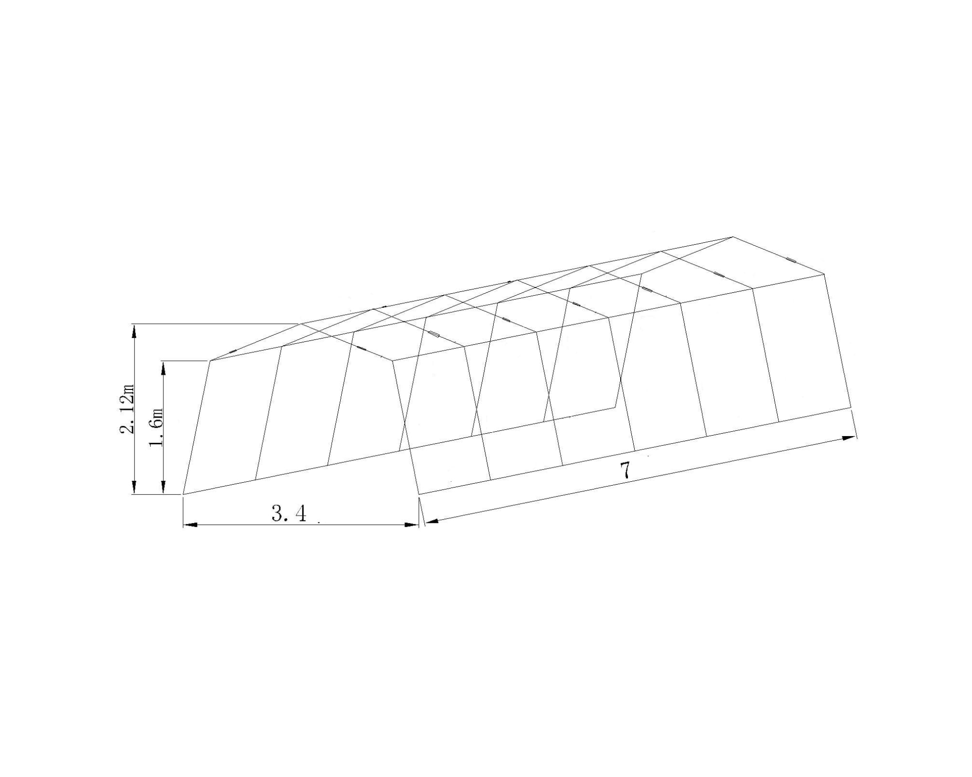 Timco 3,4X7M 500G Biltält - Tältgarage och Tälthallar - 6438014435275 - 3